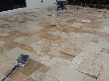 Travertine Pavers Installation Indian Wells