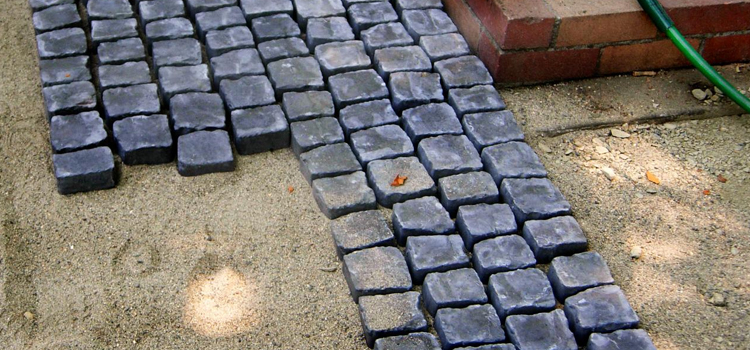 La Quinta Commercial Cobblestone Paver Repair