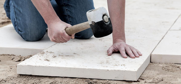 residential slab paver repair in La Quinta